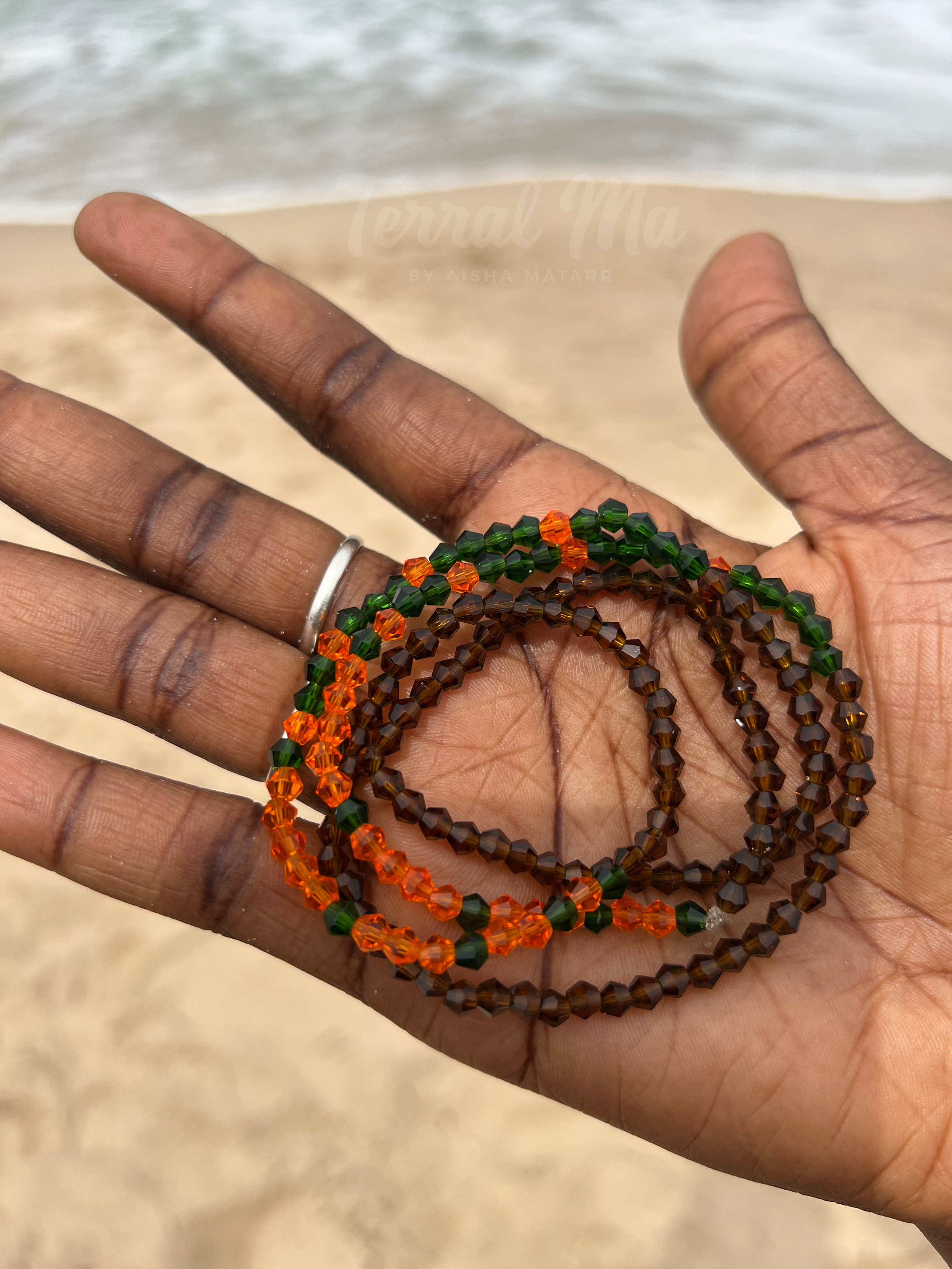 VIBE - Brown, Orange & Green