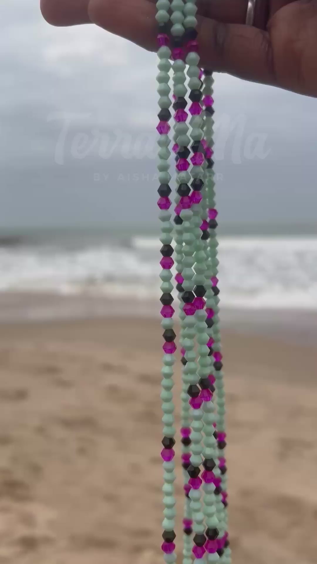 NJAHASS - Turquoise Blue, Black & Purple
